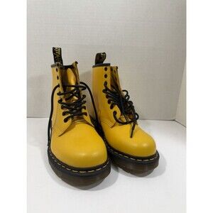 Dr Martins Yellow Boots 1460